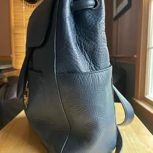 Tory Burch Britten Leather Backpack in Hudson Bay Navy Blue Tory Burch | Bags | Tory Burch Britten Leather Backpack In  main image 3